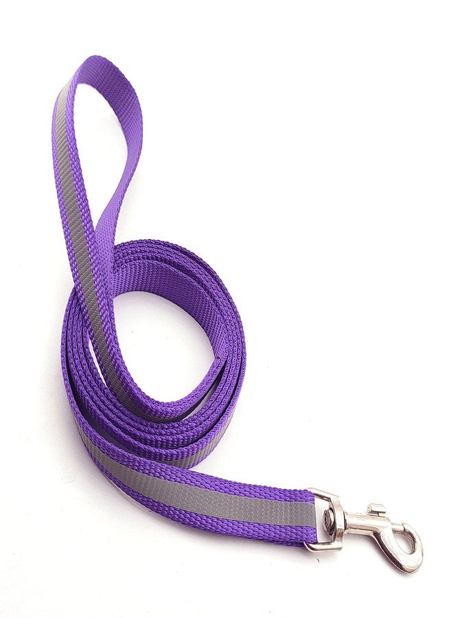 Pups&Pets Reflective Nylon Neck Belt and Leash with Bell Set Ideal for All Small Breed Dogs and Puppies - Purple - Image 3